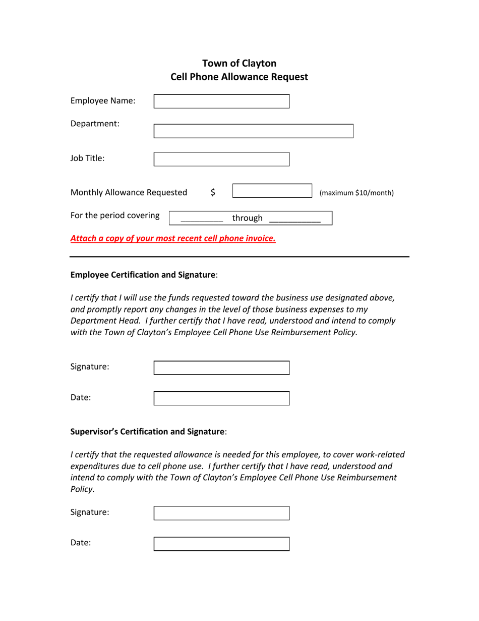 town-of-clayton-new-york-cell-phone-allowance-request-fill-out-sign