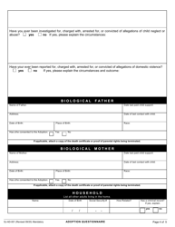 Form SJ-AD-001 Adoption Questionnaire - County of San Joaquin, California, Page 4