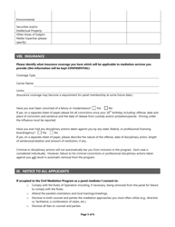 Civil Mediation Program Panelist Application - County of San Joaquin, California, Page 5