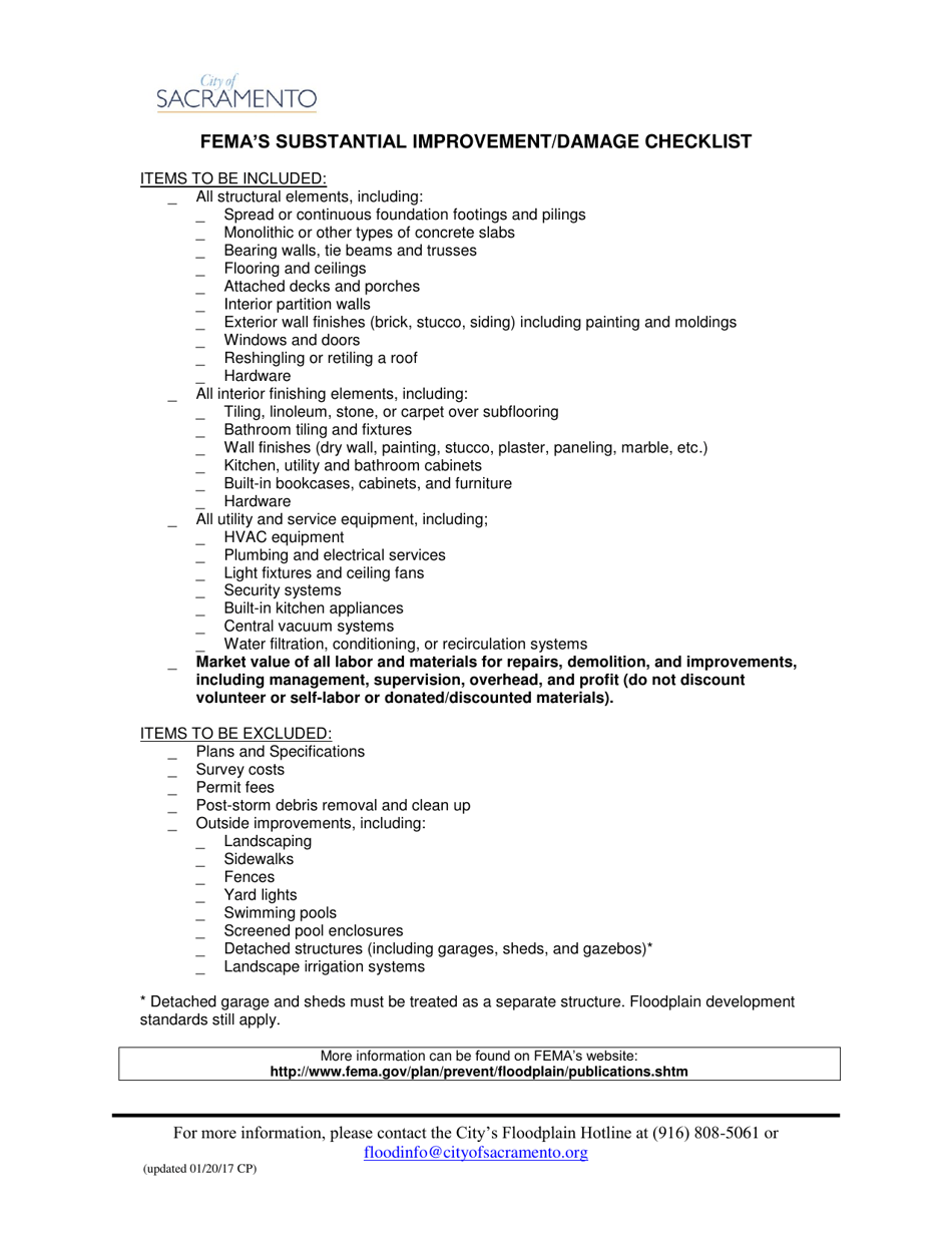 Floodplain Development Information Sheet - City of Sacramento, California, Page 3