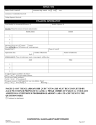 Form SJPR-010 Confidential Guardianship Questionnaire - County of San Joaquin, California, Page 4