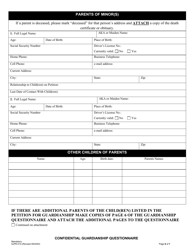 Form SJPR-010 Confidential Guardianship Questionnaire - County of San Joaquin, California, Page 6