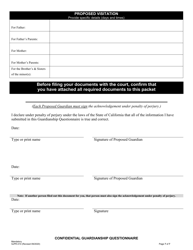 Form SJPR-010 Confidential Guardianship Questionnaire - County of San Joaquin, California, Page 7