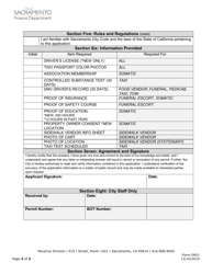 Form IND1 Special Business Permit Application - City of Sacramento, California, Page 2