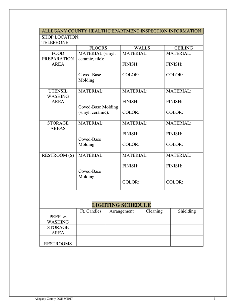 Plan Review Checklist - Allegany County, New York, Page 7