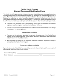 Form CDD-306 Annual Registration Form - Facility Permit Program - City of Sacramento, California, Page 4