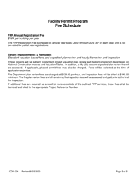 Form CDD-306 Annual Registration Form - Facility Permit Program - City of Sacramento, California, Page 5