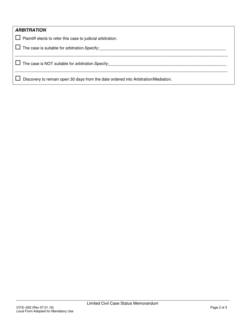 Form CV/E202 Fill Out, Sign Online and Download Printable PDF, County of Sacramento