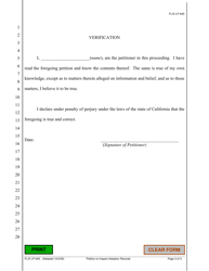 Form FL/E-LP-645 Petition to Inspect Adoption Records - County of Sacramento, California, Page 3