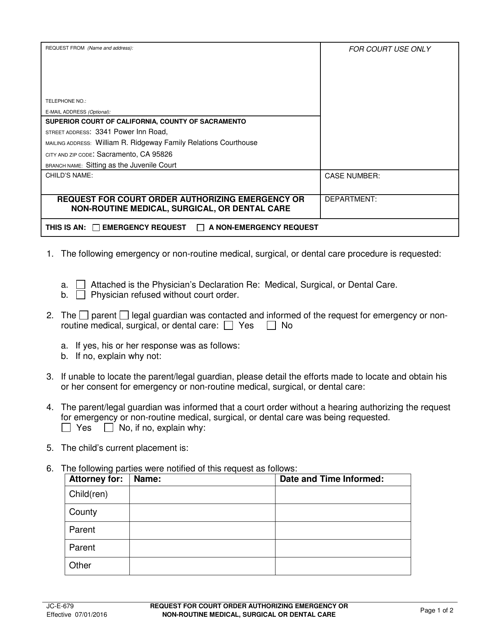 Form JC-E-679  Printable Pdf