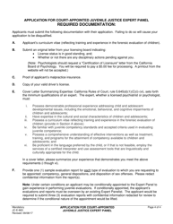 Form JC-E-663 Application for Court-Appointed Juvenile Justice Expert Panel - County of Sacramento, California, Page 5