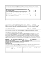 Civil Service Examination and Employment Application - City of Oneida, New York, Page 2