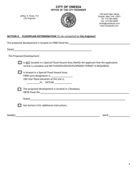 Floodplain Development Permit Application - City of Oneida, New York, Page 4