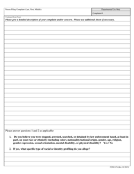 Form F2502-17 Citizen Complaint Form - Yolo County, California, Page 2