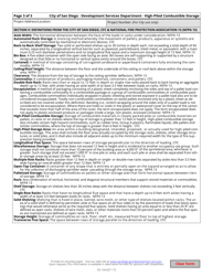 Form DS-164 High-Piled Combustible Storage - City of San Diego, California, Page 3