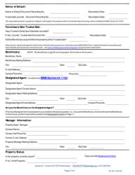 Form NC-93 Registration Form for Defaulted or Foreclosed Property - City of San Diego, California, Page 2