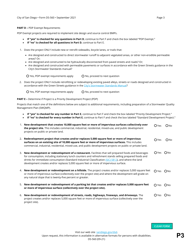 Form DS-560 Stormwater Requirements Applicability Checklist - City of San Diego, California, Page 3