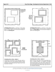Form DS-6 Landscape Calculations Worksheet - Multiple Dwelling Unit Residential &amp; Residential Components of Mixed-Use Development - City of San Diego, California, Page 3