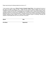 Warren County Computer Usage Policy - Warren County, New York, Page 4