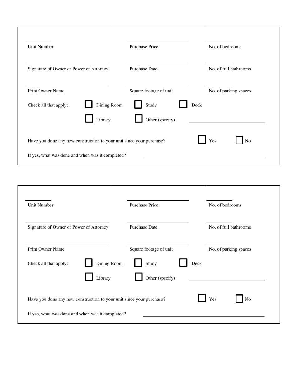 Request for Notification of Individual Assessed Value for Tic Units - City and County of San Francisco, California, Page 4