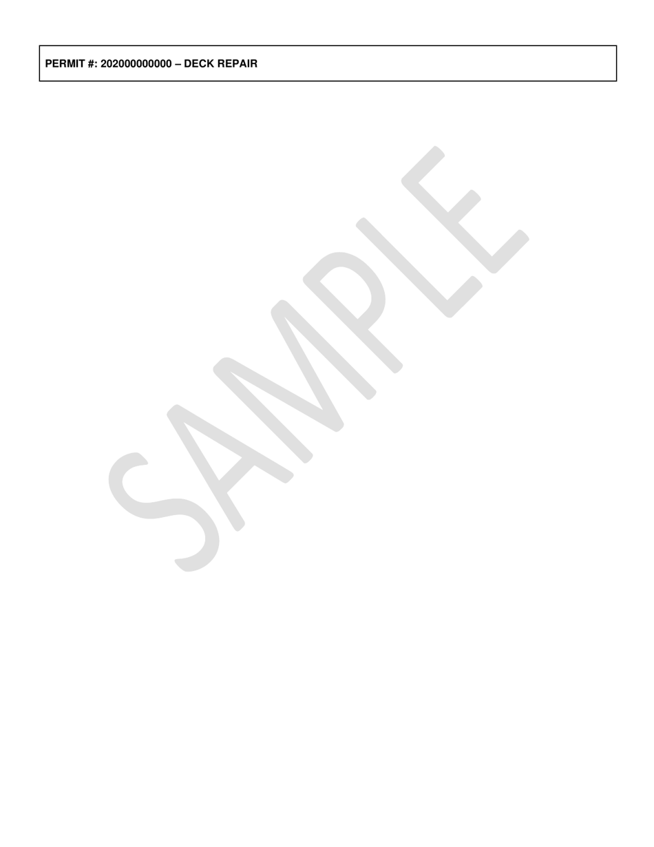 Sample Residential Construction Project Information Form - City and County of San Francisco, California, Page 7