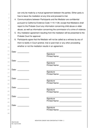 Form PRB-PCN-003 Mediation Consent and Confidentiality Form - County of San Francisco, California, Page 2