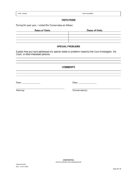 Form PRB-PCN-005 Status Report on Conservatee - County of San Francisco, California, Page 3