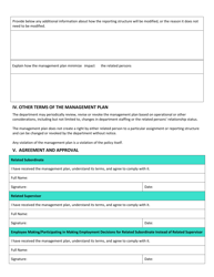 Family and Romantic Relationships at Work Policy - Management Plan - City and County of San Francisco, California, Page 3