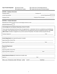 Employee Request for Transfer - City and County of San Francisco, California, Page 2