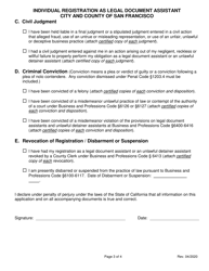 Individual Registration as Legal Document Assistant - City and County of San Francisco, California, Page 3