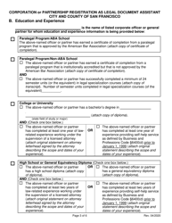 Corporation or Partnership Registration as Legal Document Assistant - City and County of San Francisco, California, Page 3