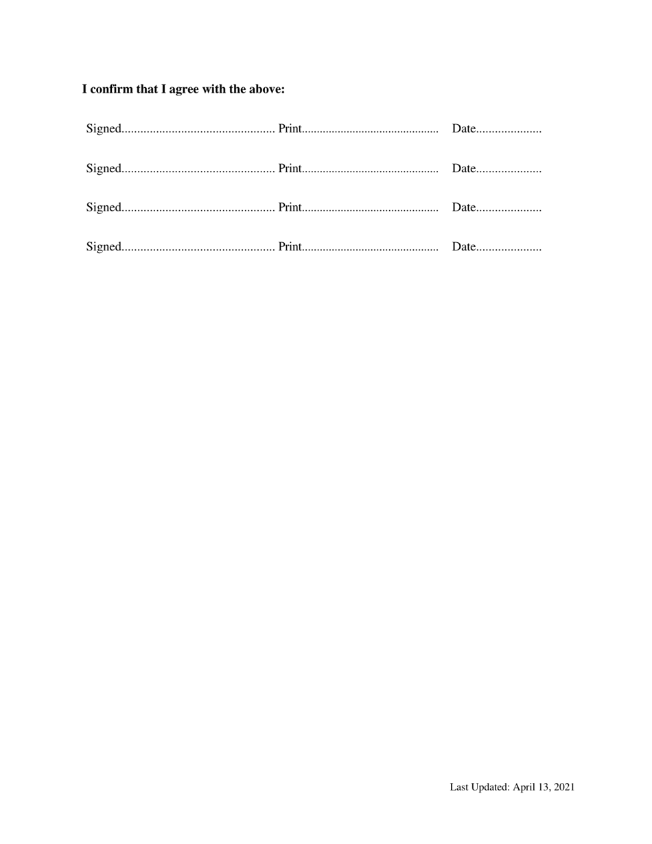 Peer Mediation and Confidentiality Agreement - City and County of San Francisco, California, Page 3