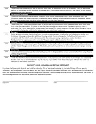 Facility Rental Application - Manteca Transit Center - City of Manteca, California, Page 3