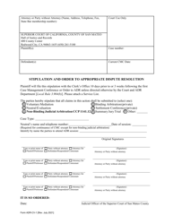 Form ADR-CV-1 Stipulation and Order to Appropriate Dispute Resolution - County of San Mateo, California, Page 2