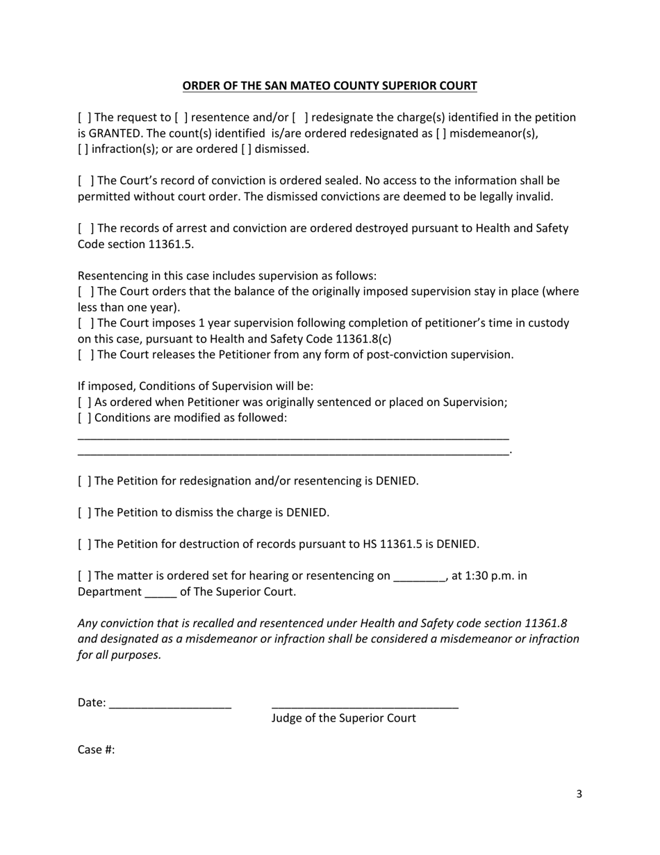 Proposition 64 Petition - County of San Mateo, California, Page 3
