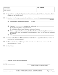 Form FL-4 Status Conference/Trial Setting Orders - County of San Mateo, California, Page 2