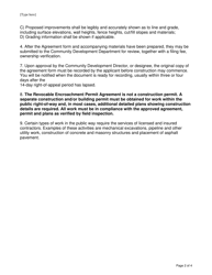 Revocable Encroachment Permit Application - City of Manteca, California, Page 2