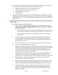 Procedures for Reconveyance of Real Property Posted as Bail - County of San Mateo, California, Page 2