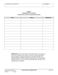 Form SUPPR500 Status Report of Administration - Santa Cruz County, California, Page 3