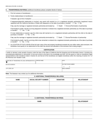 Form BOE-58-AH Claim for Reassessment Exclusion for Transfer Between Parent and Child - California, Page 2