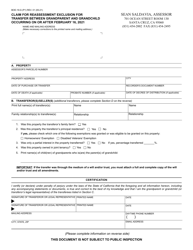 Form BOE-19-G Claim for Reassessment Exclusion for Transfer Between Grandparent and Grandchild Occurring on or After February 16, 2021 - County of Santa Cruz, California