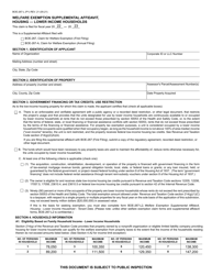 Document preview: Form BOE-267-L Welfare Exemption Supplemental Affidavit, Housing - Lower Income Households - California