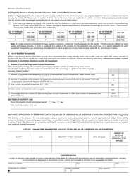 Form BOE-267-L Welfare Exemption Supplemental Affidavit, Housing - Lower Income Households - California, Page 2