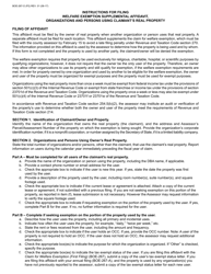 Form BOE-267-O Welfare Exemption Supplemental Affidavit, Organizations and Persons Using Claimant&#039;s Real Property - California, Page 2