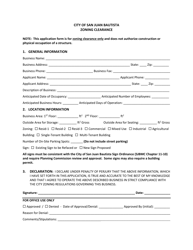 Business License Application - City of San Juan Bautista, California, Page 4