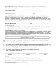 Application for Home Occupation Permit (Hop) - City of San Juan Bautista, California, Page 3