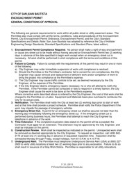 Encroachment Permit Application - City of San Juan Bautista, California, Page 2