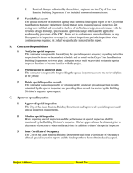 Special Inspection and Testing Form - City of San Juan Bautista, California, Page 6