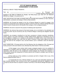 Consignment Store Permit Application - City of Rancho Mirage, California, Page 11
