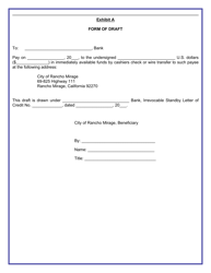 Consignment Store Permit Application - City of Rancho Mirage, California, Page 16